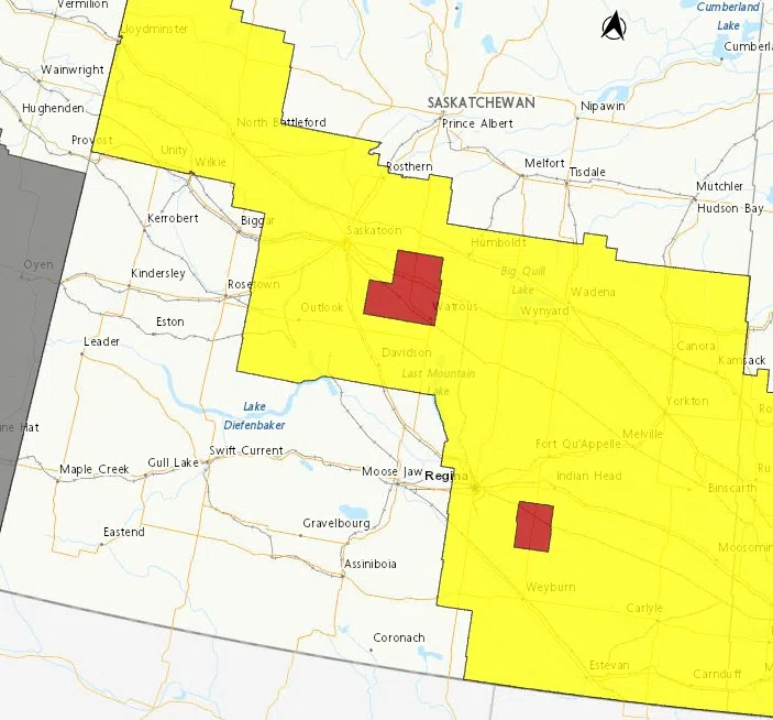 Weather alerts on Environment Canada as of 6:20 p.m. on June 19, 2025. (Environment Canada/screenshot)