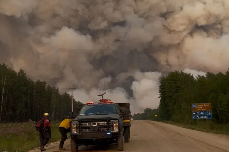 The Muskeg Fire near Beauval.