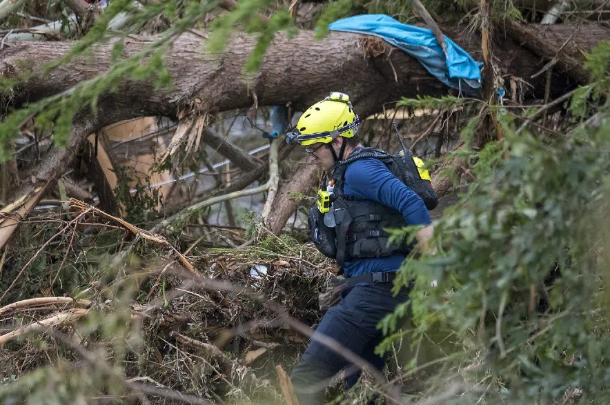 A College Station Fire Department searcher.