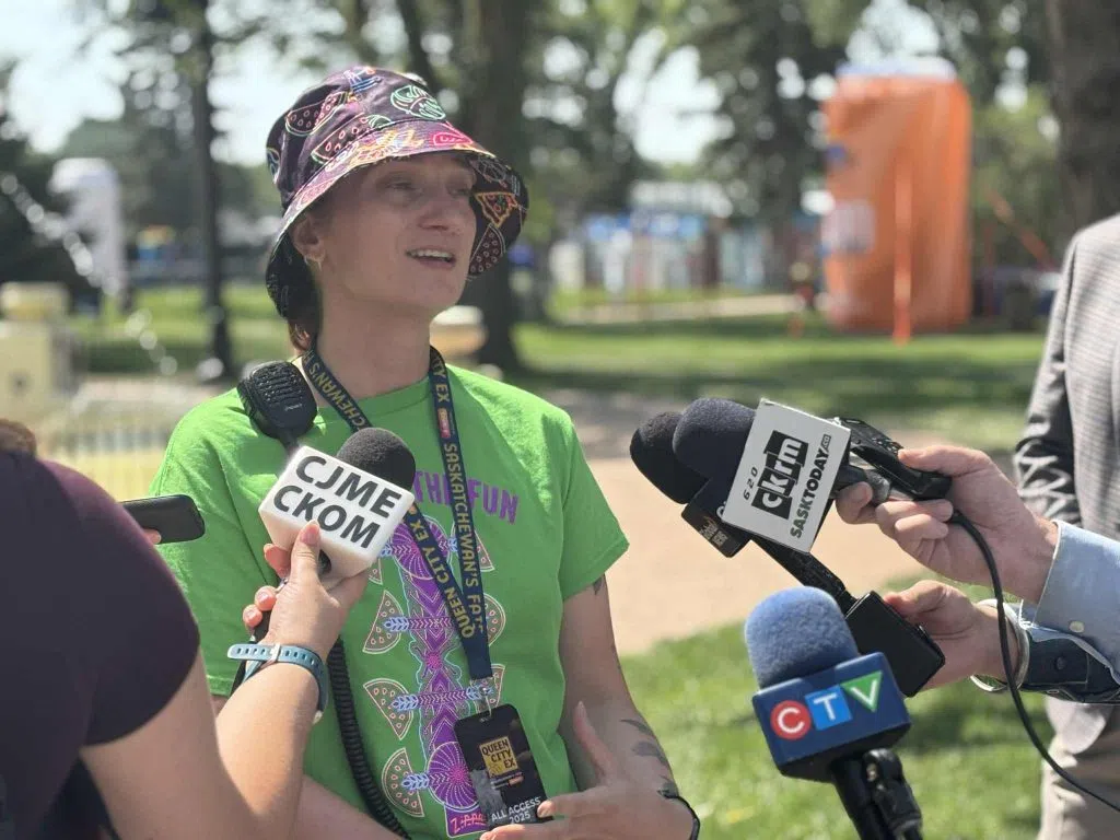 Cathleen Betker encouraged people to watch the “spectacular” fireworks show planned for Sunday. (Joshua Potter/ 980 CJME)