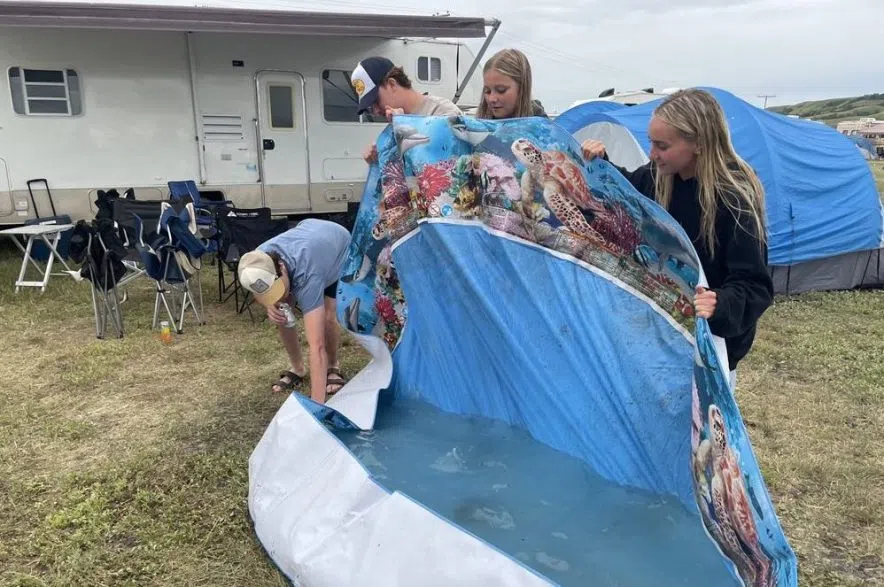 Campers at Country Thunder.