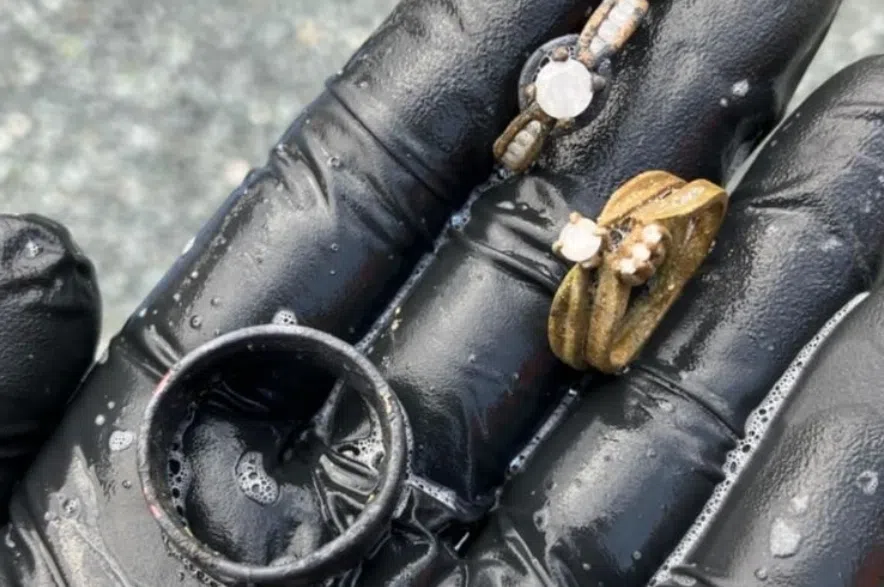 Jewellery found at Denare Beach.