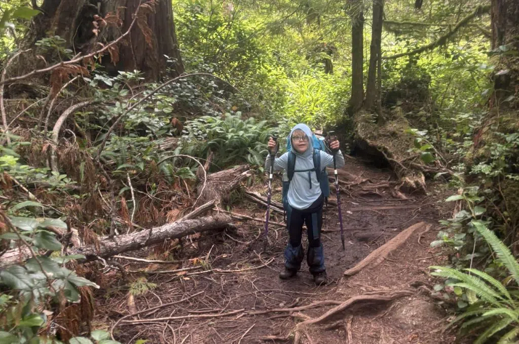Xavier said he loved the hike, even though his backpack was very heavy. (Deidra Cameron/Submitted)