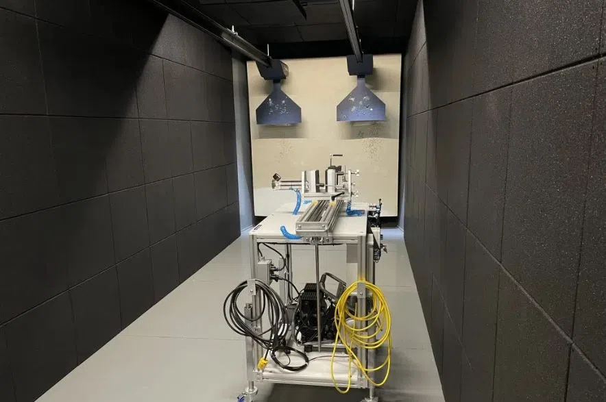 Firearms testing range ballistics laboratory