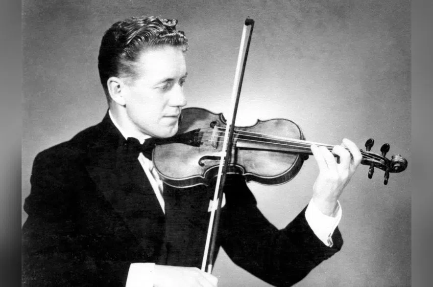 Dr. Howard Leyton-Brown playing violin