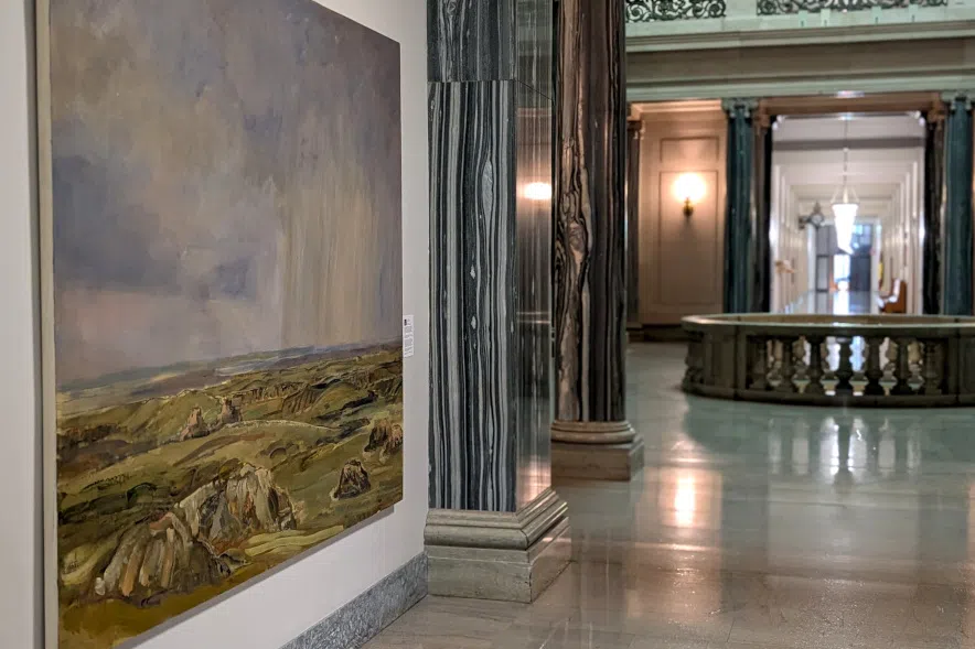 art in the Sask. legislative building
