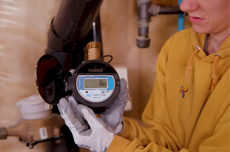 The City of Regina began its Water Meter Upgrade Project in October 2022. Since starting the project, 99 per cent of meters have been upgraded. (City of Regina/YouTube)
