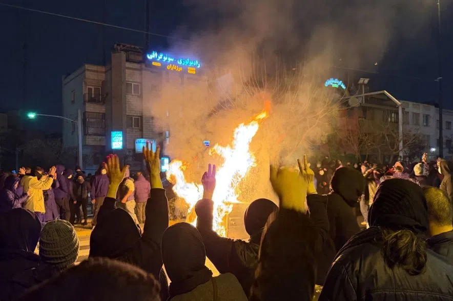 Iranians attend anti-government protest in Tehran