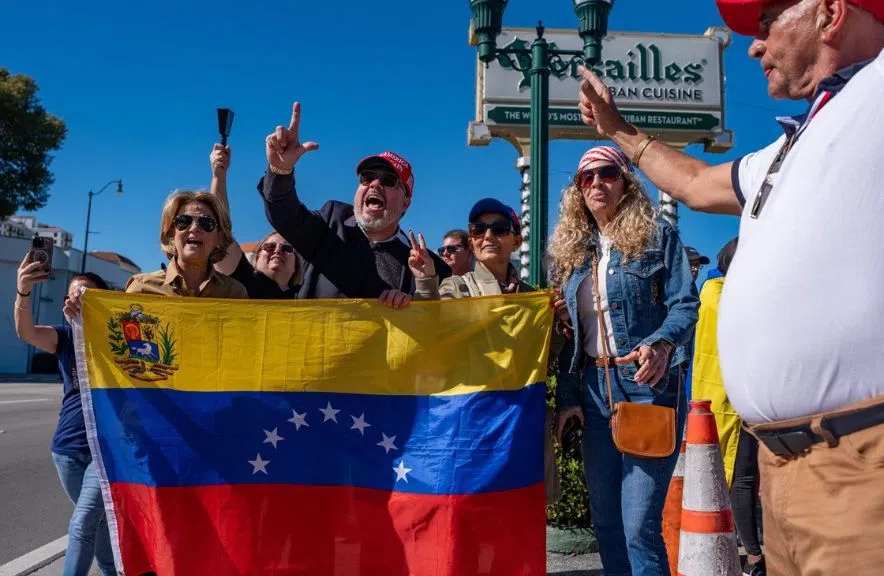 revelers of Venezuela us strikes