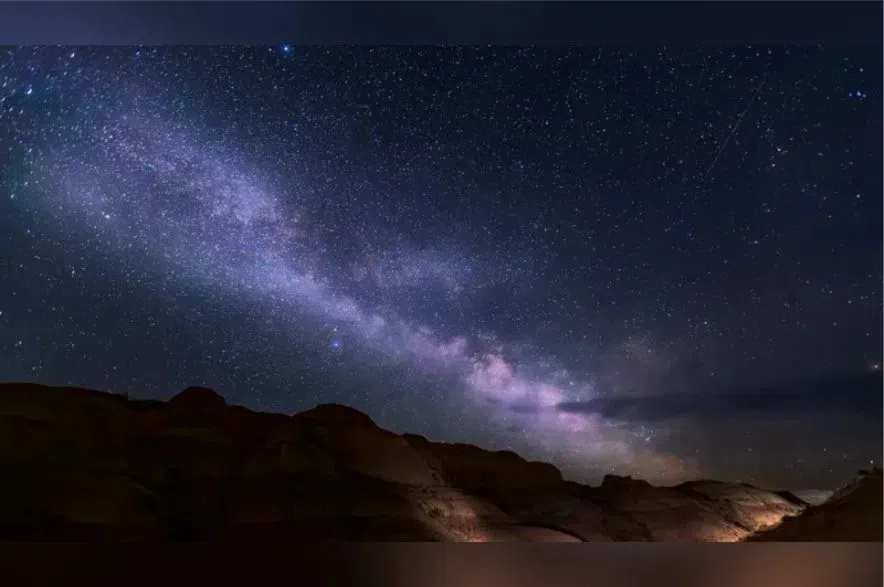 The Milky Way displayed across the skies.