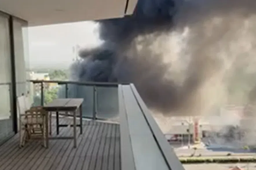 A cloud of smoke in Puerto Vallarta.