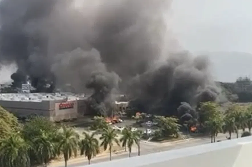 Dark smoke in Puerto Vallarta.