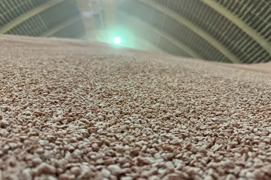 Pile of potash at Nutrien mine shown in photo.