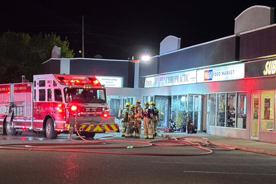 Regina firefighters put out a fire at East Quance Chiropractic Clinic on Friday morning.