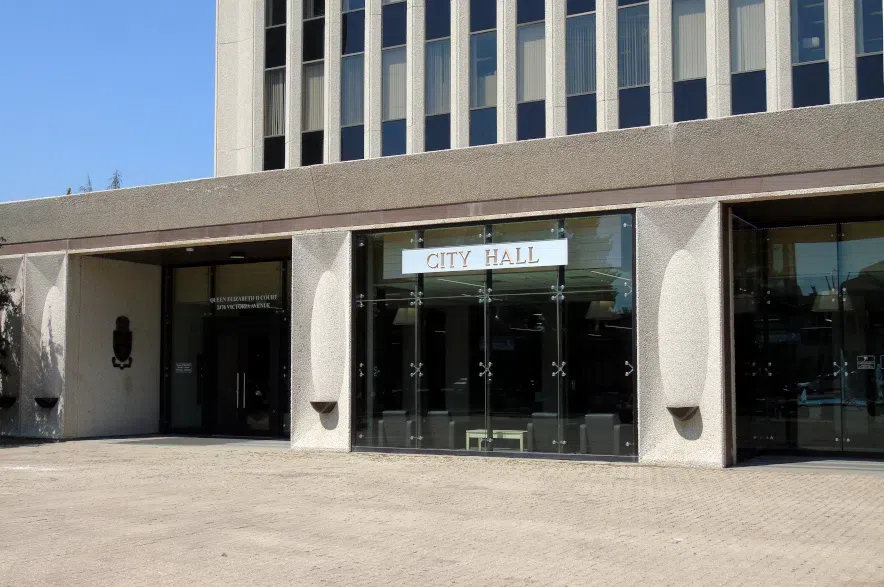 The front entrance to Regina City Hall.