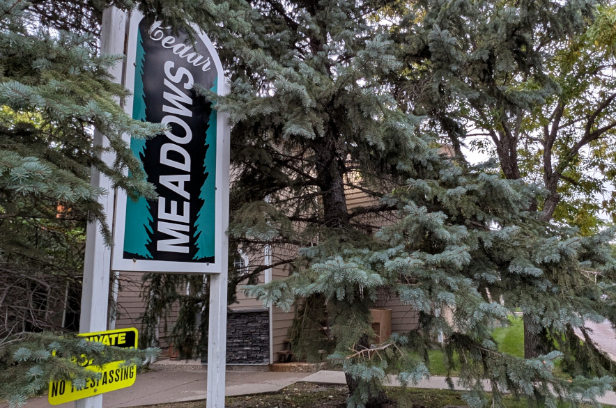 exterior of Cedar Meadows condominium in Regina