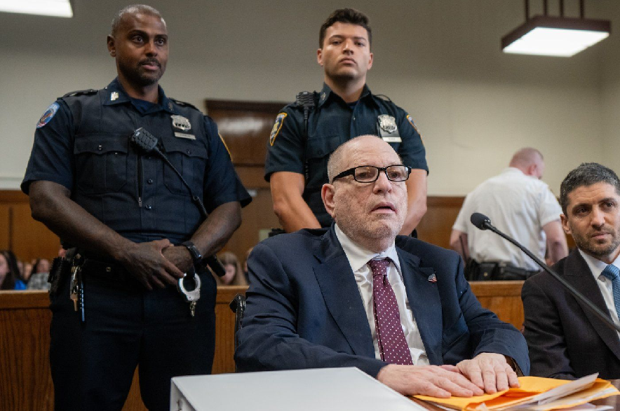 Harvey Weinstein appears in Manhattan Court for sentencing Wednesday, Sept. 23, 2026 in New York.