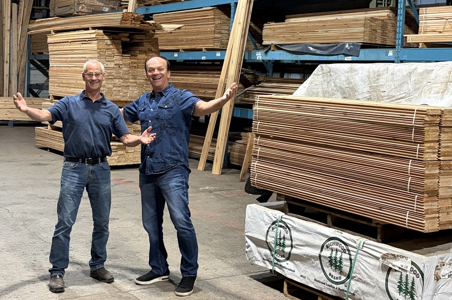 Greg Morgan with Shake Shop Cedar owner Brian Sinclair