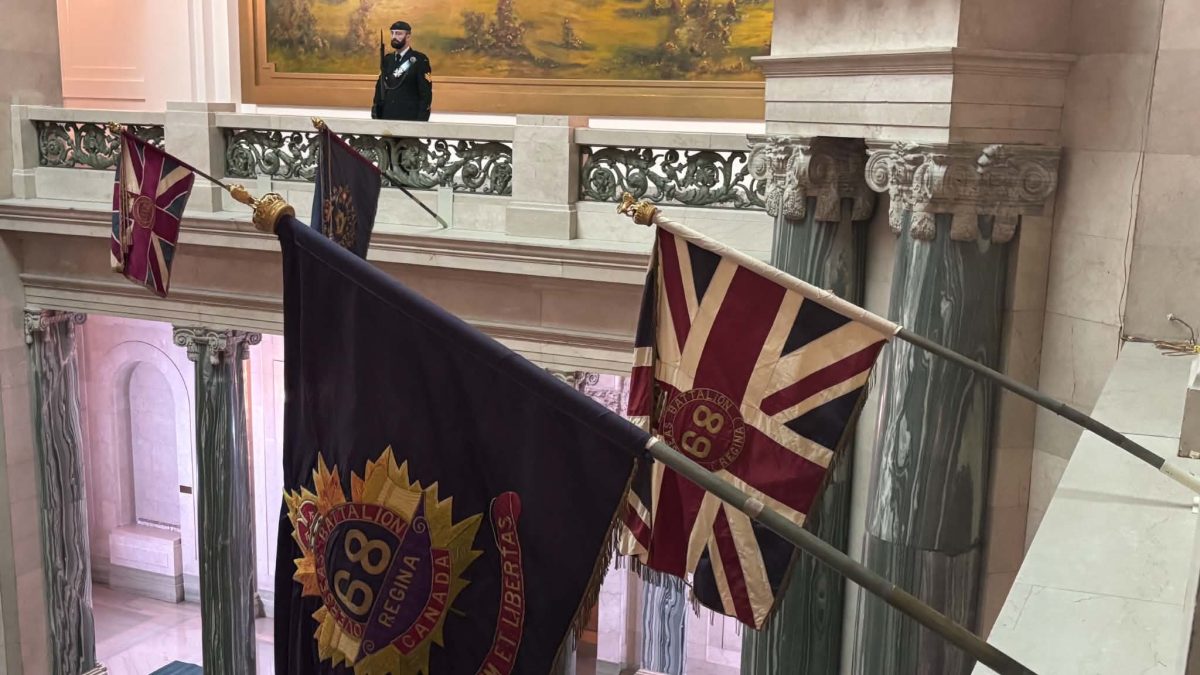 Royal Regina Rifles battle flags return to Sask. legislature