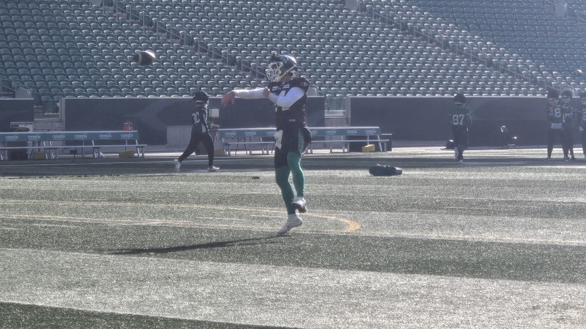 Riders QB Trevor Harris sits out practice; Jack Coan takes reps