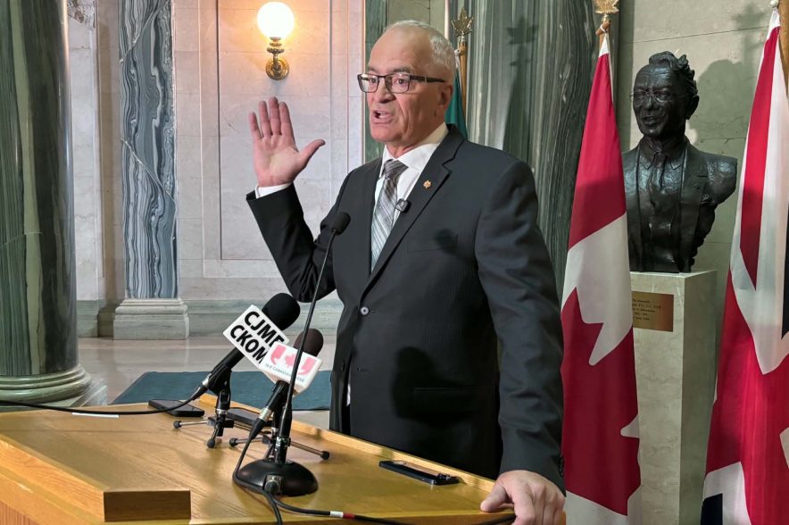 Blaine McLeod, the provincial govenment's military liaison
