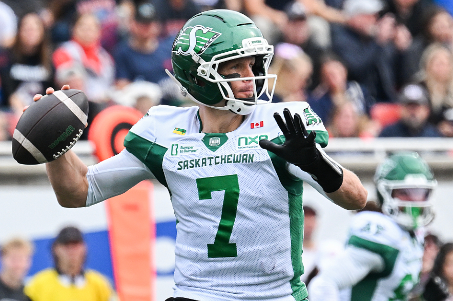 Saskatchewan Roughriders quarterback Trevor Harris.