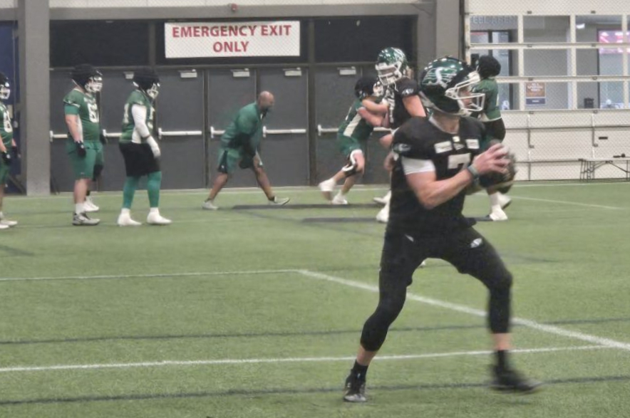 Saskatchewan Roughriders quarterback Trevor Harris.