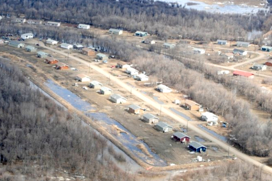 An aerial view of Red Earth Cree Nation.