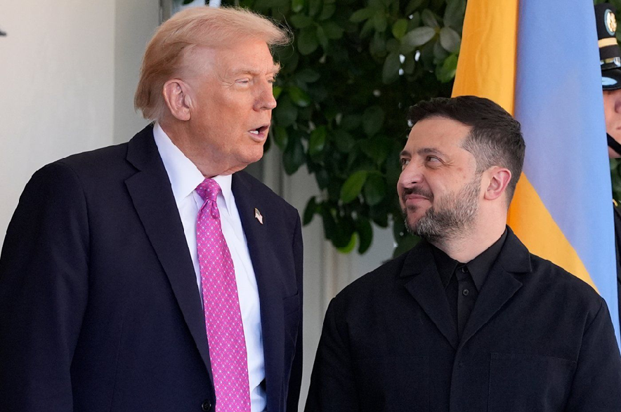 U.S. President Donald Trump and Ukraine's President Volodymyr Zelenskyy.