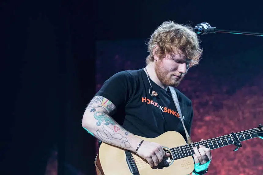 Ed Sheeran donates $10K to Sask. children’s hospital 