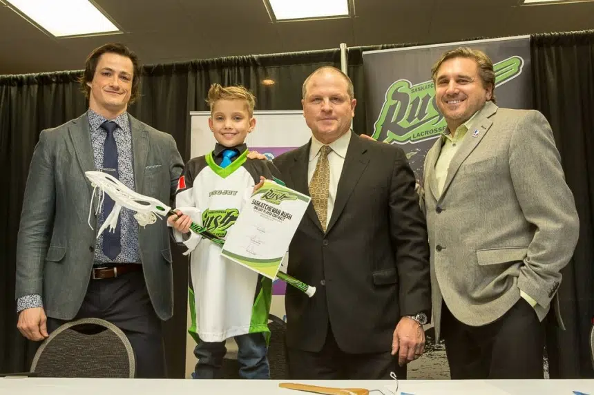 Saskatchewan Rush make 9-year-old boy honorary player
