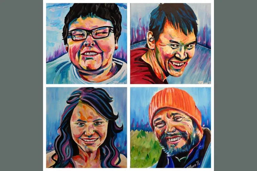 Portraits pay tribute to victims of La Loche shooting