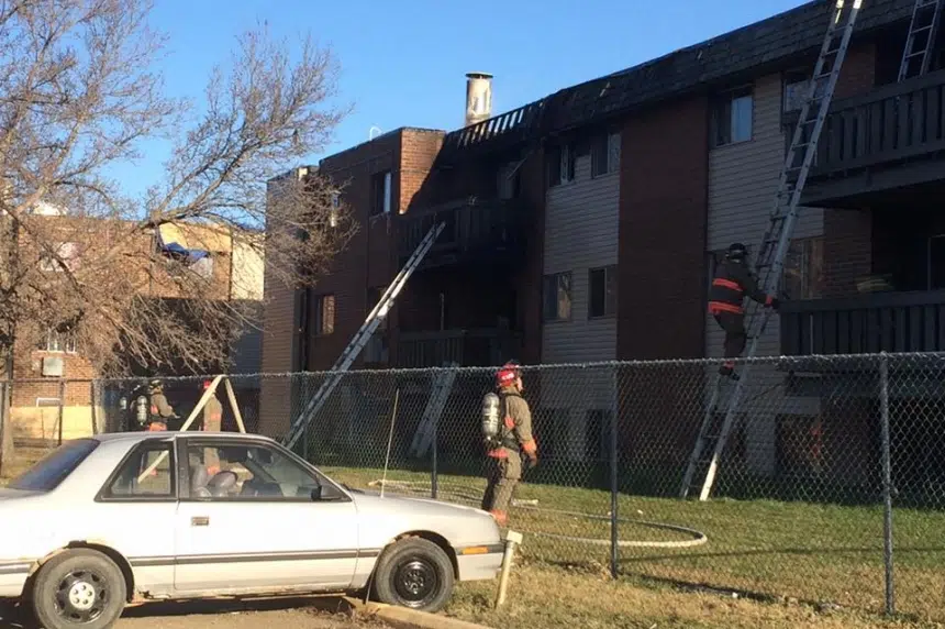 Fire crews investigate apartment blaze on Matheson Drive