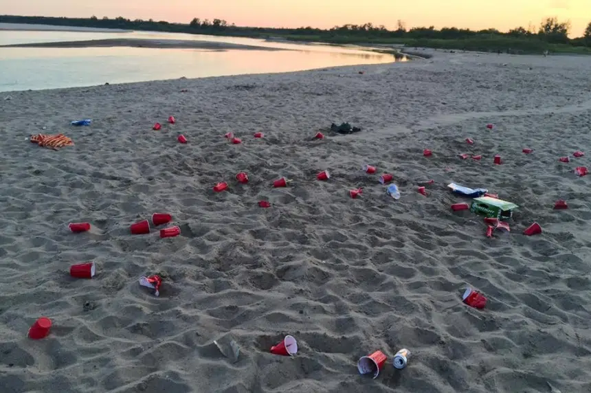 'Bare Ass' trashed: Popular Saskatoon beach left a mess