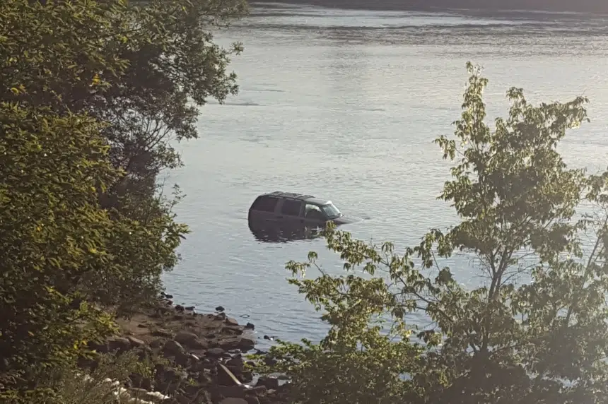 Stolen SUV found in river near Saskatoon weir