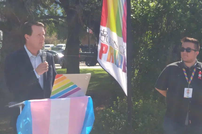 'Highest honour:' pride flag flies outside Regina city hall