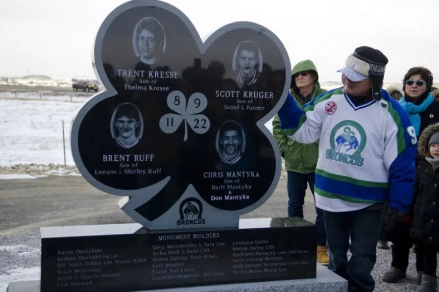 Swift Current hockey players memorialized 30 years after tragic bus crash