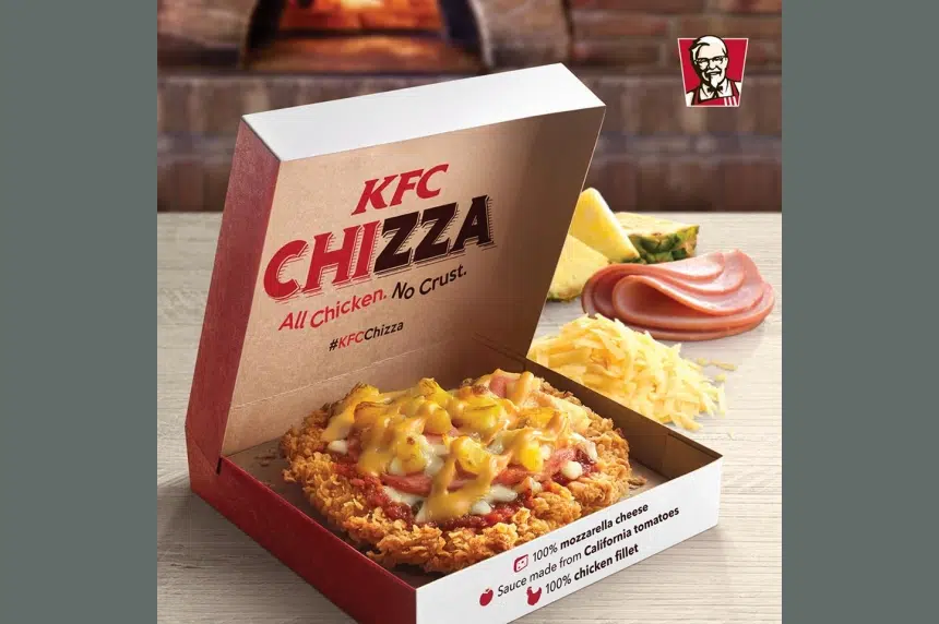 KFC gives pizza the DoubleDown treatment
