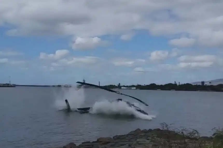 VIDEO: Pearl Harbor helicopter crash leaves 1 hurt