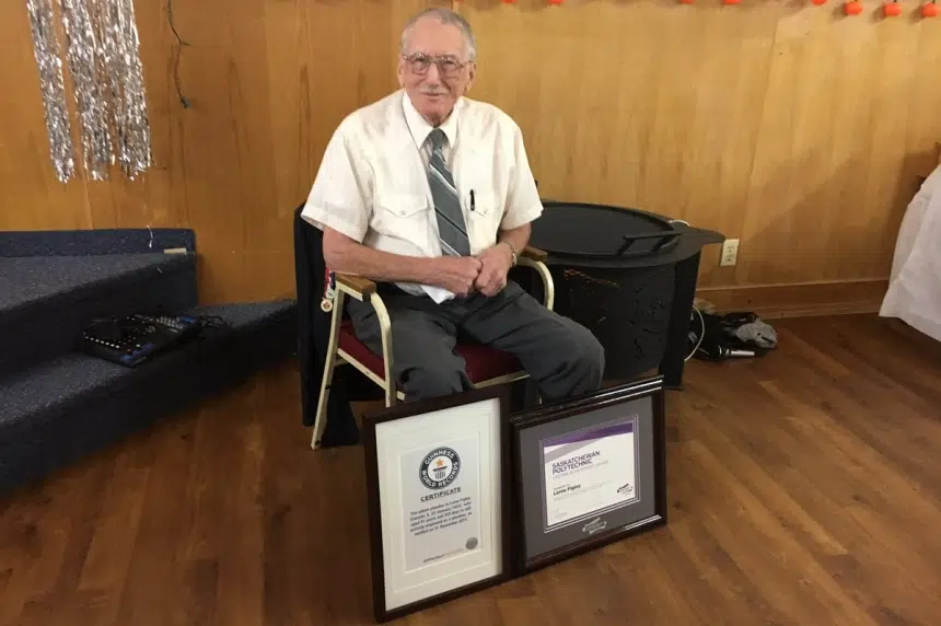Saskatoon man officially world's oldest plumber