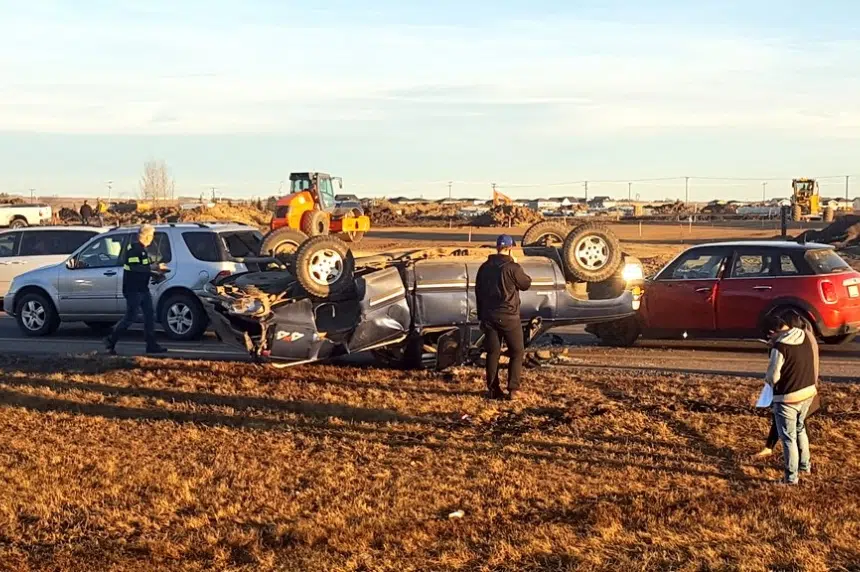 No injuries in four-vehicle crash in Saskatoon