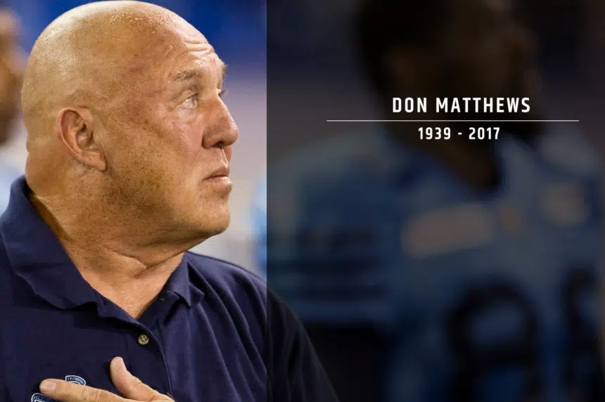 Legendary CFL coach Don Matthews dead at age 77