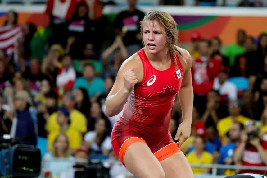 Canadian wrestler Erica Wiebe wins Olympic gold medal