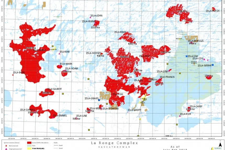 Wildfire map shows latest fire changes