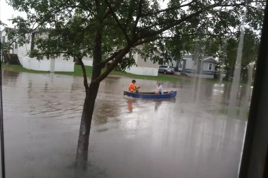 Estevan flooded while heavy rainfall warnings cover province
