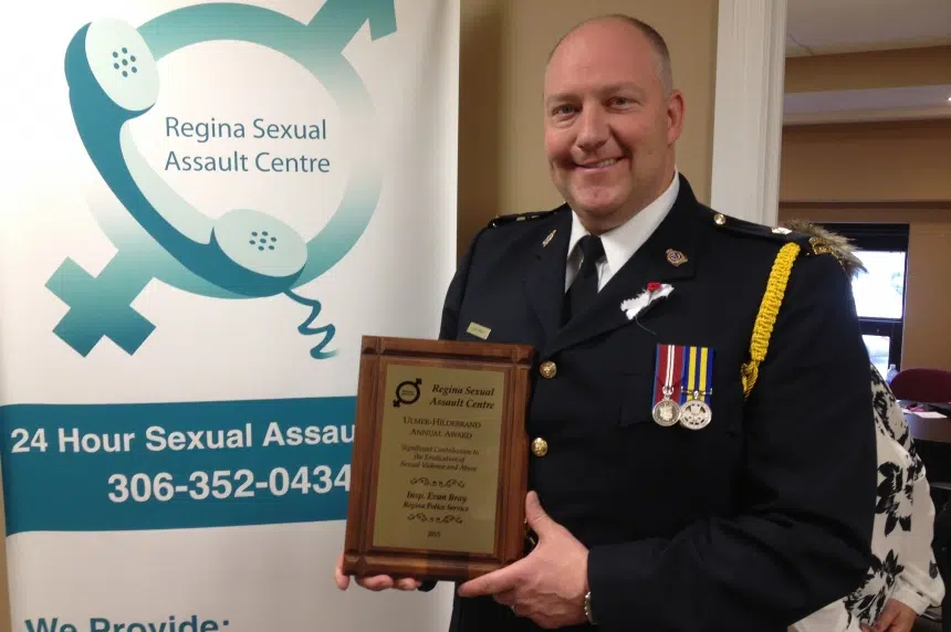 Officer honoured by Regina Sexual Assault Centre