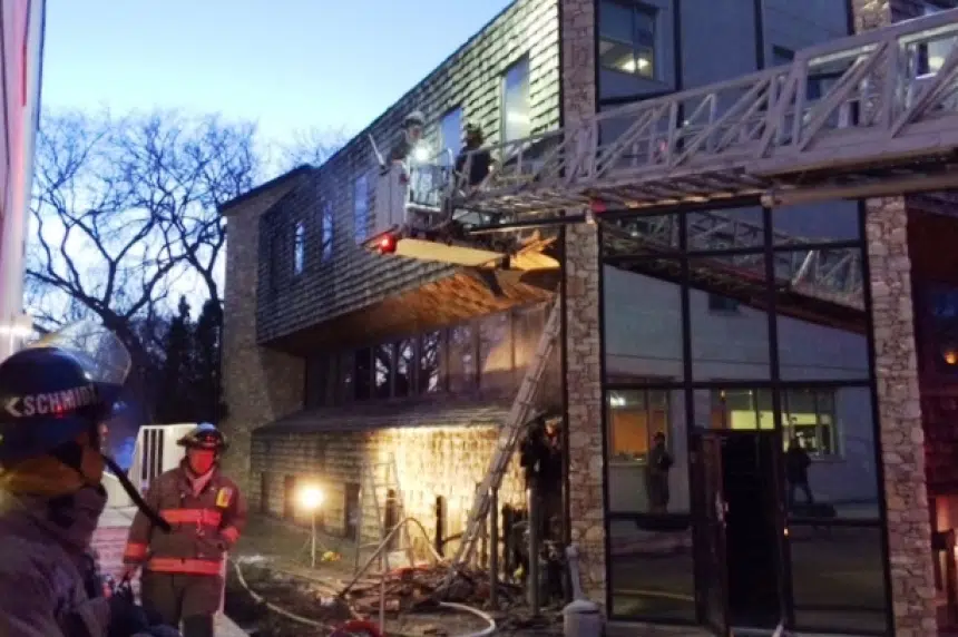 Fire in downtown Saskatoon caused by tossed cigarette