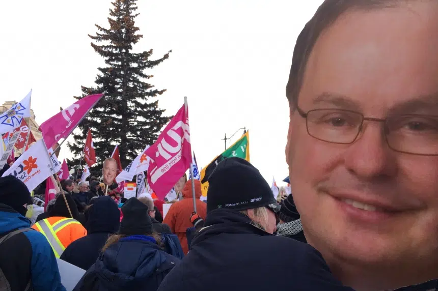 Union workers protest proposed cuts from Sask. government