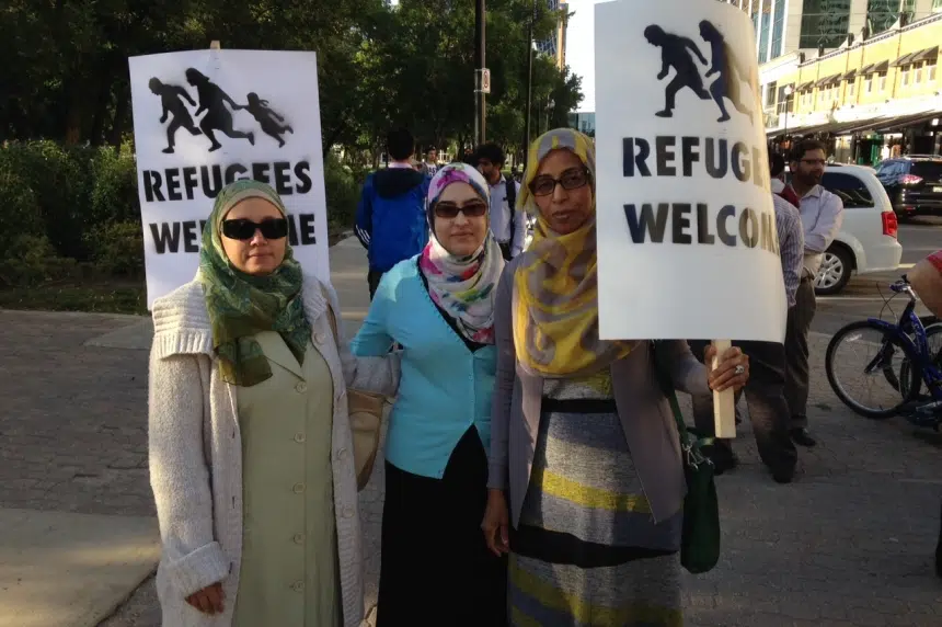 'Refugees are welcome here' chanted at rally in Regina
