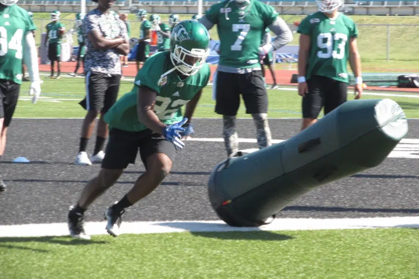 Antigha finding his fit on the Roughrider defensive line